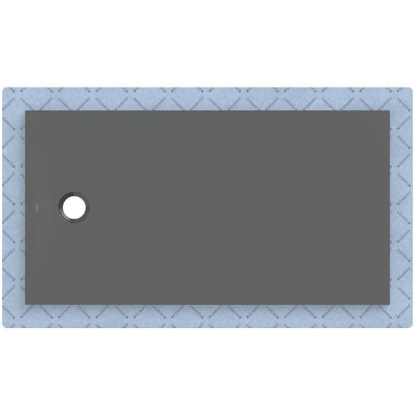 GEBERIT CleanFloor30 Duschfläche 1500 x 800 x 35 mm integriert, mit Dichtvlies, Mittelablauf, verschiedene Farben und Montagezubehör zur Auswahl