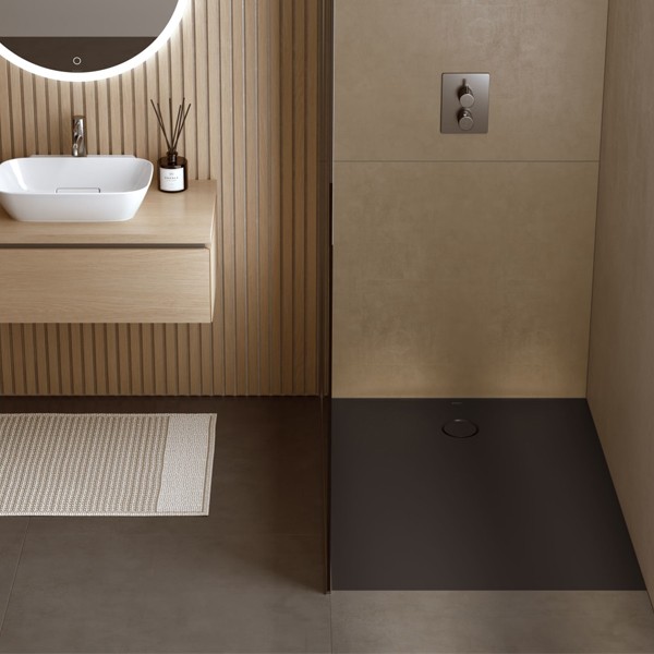 GEBERIT CleanFloor30 Duschfläche 1800 x 900 x 35 mm integriert, mit Dichtvlies, Mittelablauf, verschiedene Farben und Montagezubehör zur Auswahl
