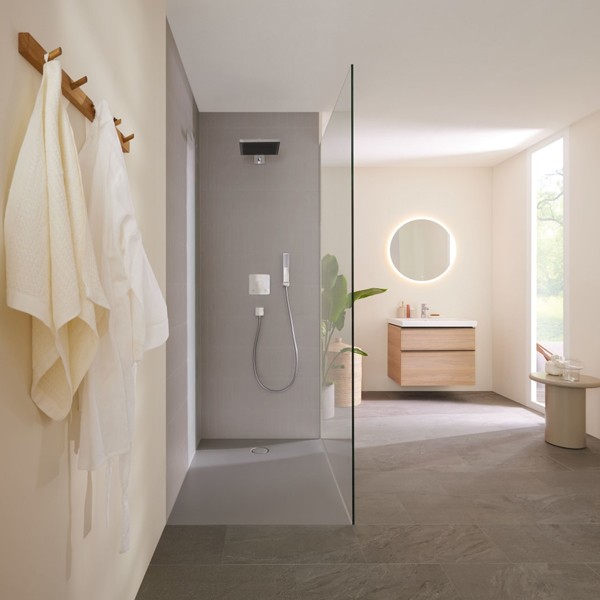 GEBERIT CleanFloor30 Duschfläche 1800 x 900 x 35 mm integriert, mit Dichtvlies, Mittelablauf, verschiedene Farben und Montagezubehör zur Auswahl