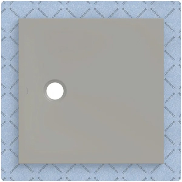 GEBERIT CleanFloor30 Duschfläche 900 x 900 x 35 mm integriert, mit Dichtvlies, Mittelablauf, verschiedene Farben und Montagezubehör zur Auswahl