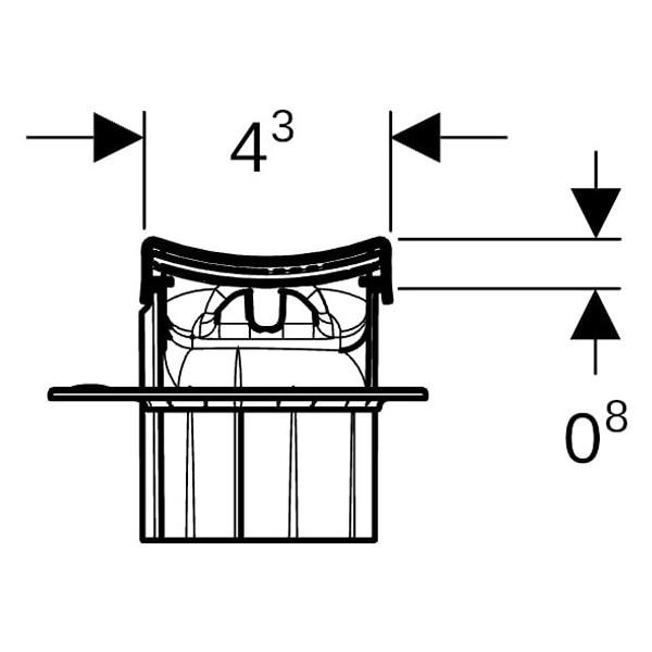 GE CleanLine30 Duschrinne, 30-110 cm Edelstahl gebürstet