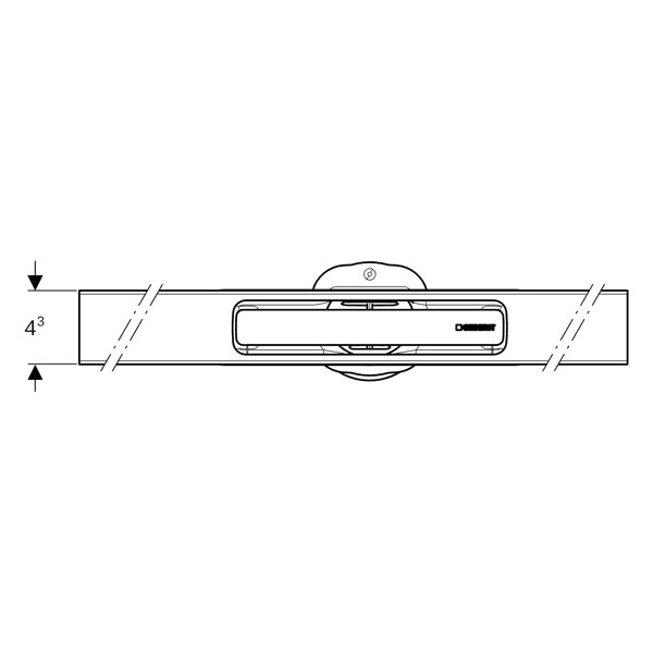 GE CleanLine30 Duschrinne, 30-160 cm Edelstahl gebürstet