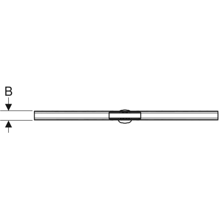 GE Duschrinne CleanLine80 30-130cm schwarz Chrom poliert