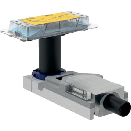 Geberit CleanLine Rohbauset für Duschrinnen, für Estrichhöhe am Einlauf 65-90 mm
