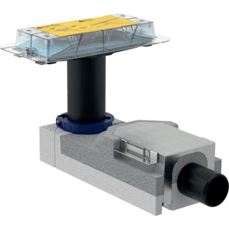Geberit CleanLine Rohbauset für Duschrinnen, für Estrichhöhe am Einlauf 90-220 mm
