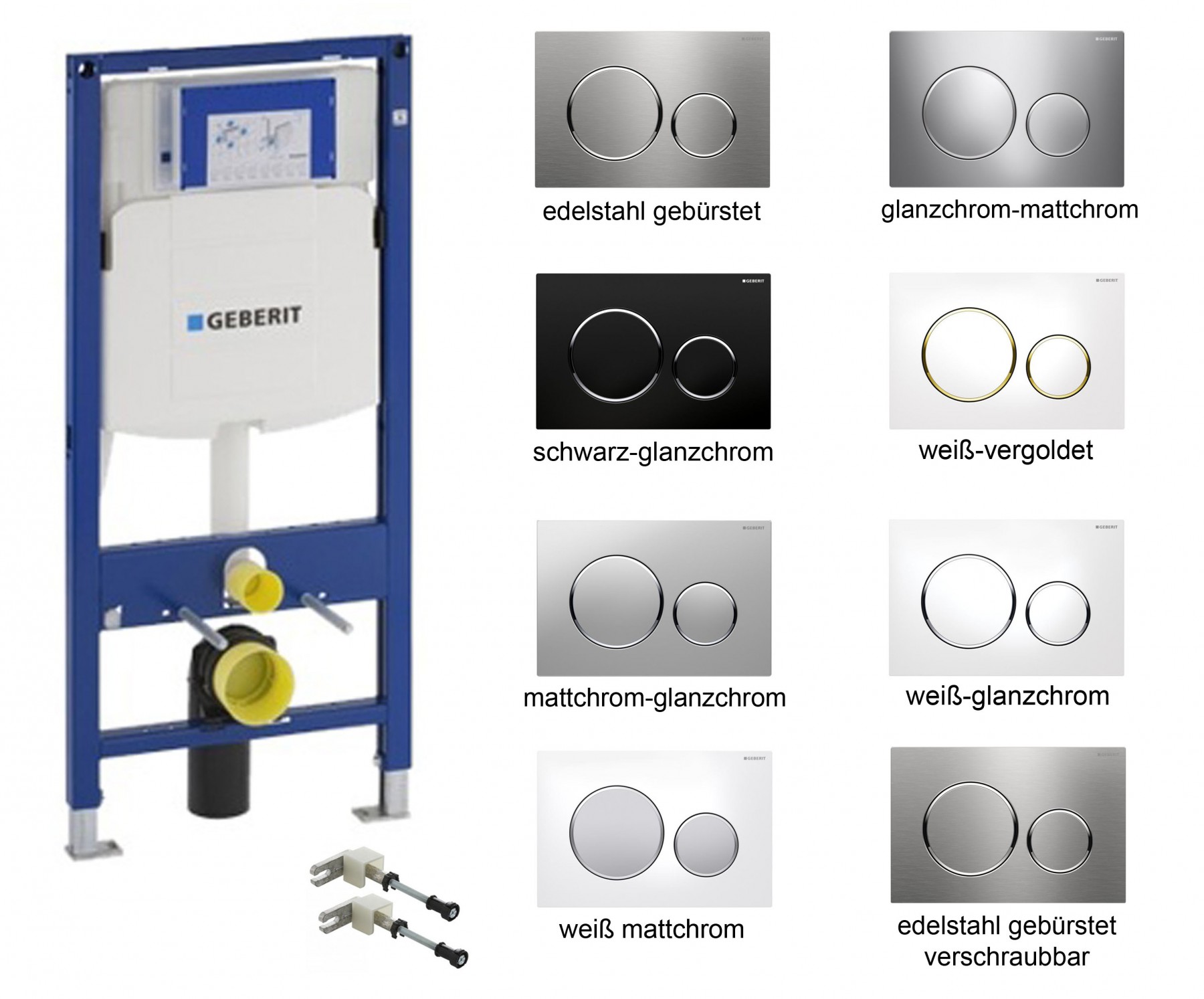 Geberit  Duofix Element Set für Wand WC, Bauhöhe 112 cm UP320 111300005 