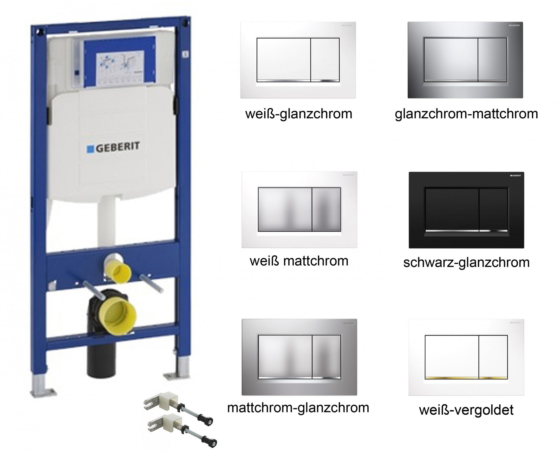 Geberit  Duofix Element Set für Wand WC, Bauhöhe 112 cm UP320 111300005 