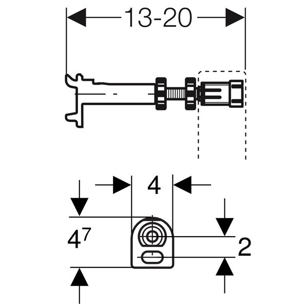 Geberit Duofix Set Wandanker für Einzel-u. Systemmontage