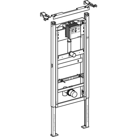 GE DuofixBasic Element für Urinal, 130cm Universal, Wandanker