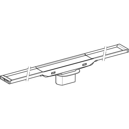 GE Duschrinne CleanLine20 30-90 cm Metall poliert / Metall gebürstet