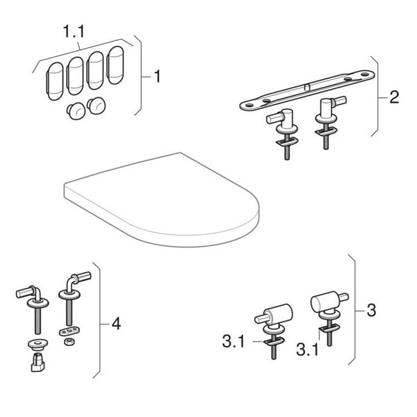Geberit iCon Set SWC, Tiefsp., wandbündig geschl.,TurboFlush, WC-Sitz, T:56cm, wem