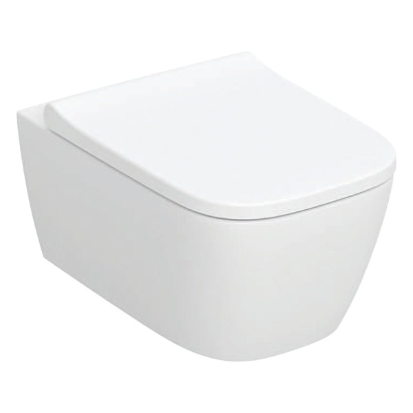 Geberit iCon Wand-WC-Tiefspüler, geschlossen TurboFlush, T:53cm, weiß, KeraTect 503162008