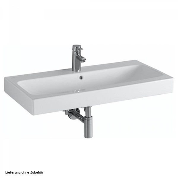 Geberit Waschtisch iCon 900x485mm mit Hahnloch, mit Überlauf weiß(alpin)