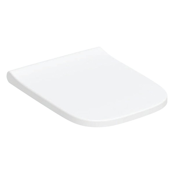 GE iCon WC-Sitz eckiges Design m. Absenkautomatik, Quick Release, weiß