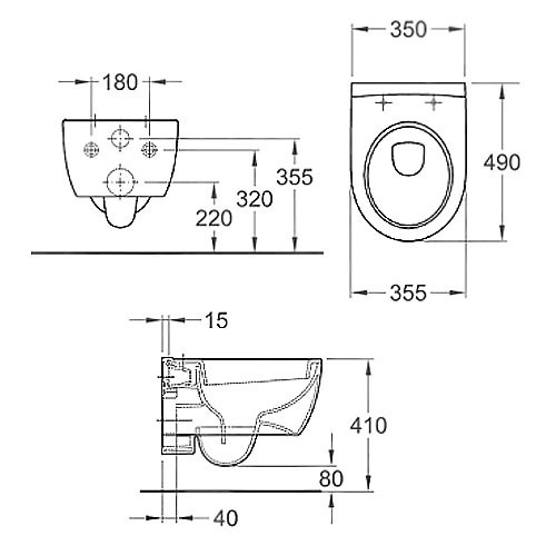 Geberit ICON XS verkürzte Ausladung, spülrandloses, wandhängendes Tiefspül-WC 204070000