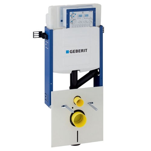 Geberit Kombifix Element für Wand WC, 108 cm mit Sigma Unterputz-Spülkasten 12 cm, (DuoFresh)