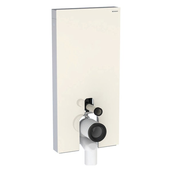 Geberit Monolith Plus Sanitärmodul f. SWC 101cm, Glas sand-grau /Aluminium