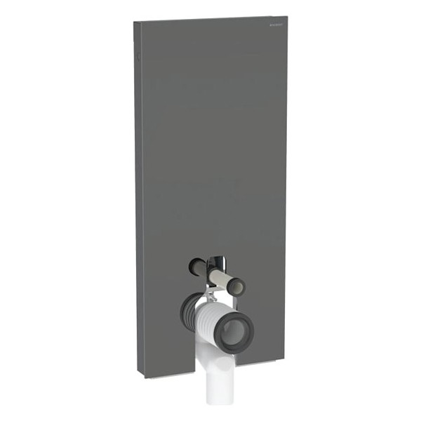 Geberit Monolith Plus Sanitärmodul f. SWC 114cm, Glas lava / alu. schwarzchrom