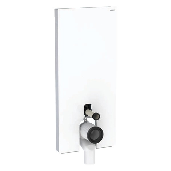 Geberit Monolith Plus Sanitärmodul f. SWC 114cm, Glas weiß /Aluminium