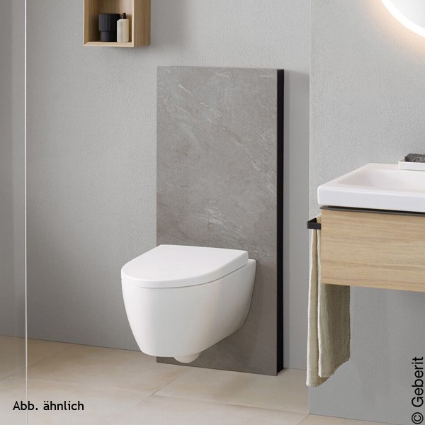 Geberit Monolith Plus Sanitärmodul f. WWC 114cm Steinzeug Betonoptik, Aluminium