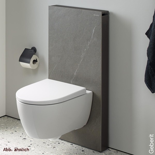Geberit Monolith Sanitärmodul für Wand-WC 114cm Steinzeug Schieferoptik, Alu.