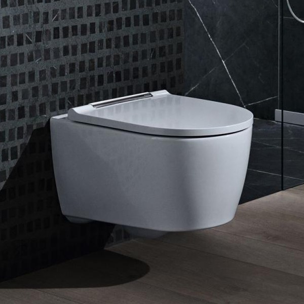 Geberit ONE Set Wand-WC mit WC-Sitz und KeraTect weiß/glanzverchromt 500202011