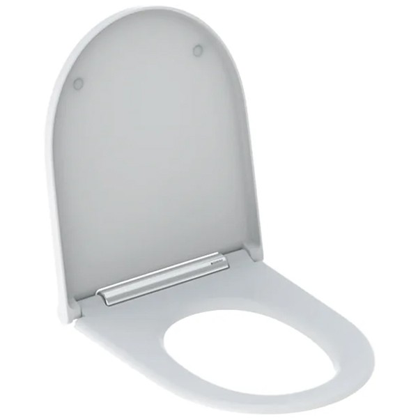 GE Geberit ONE WC-Sitz verchromt/weiß matt
