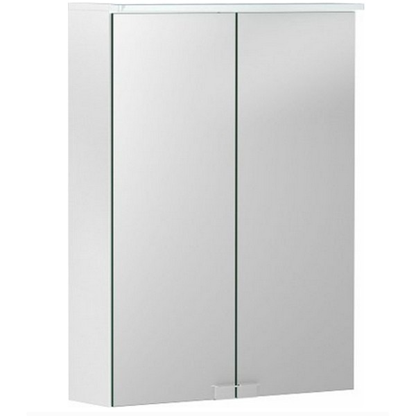 GE Option Basic Spiegelschrank m. Beleuchtung, zwei Türen, 50x67,5x14cm