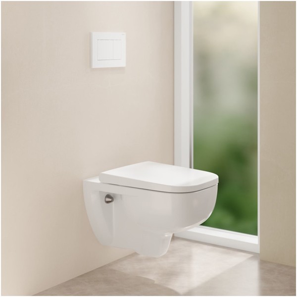 Geberit Renova Plan Wand-WC-Tiefspüler TurboFlush, T:54cm, weiß 503152001