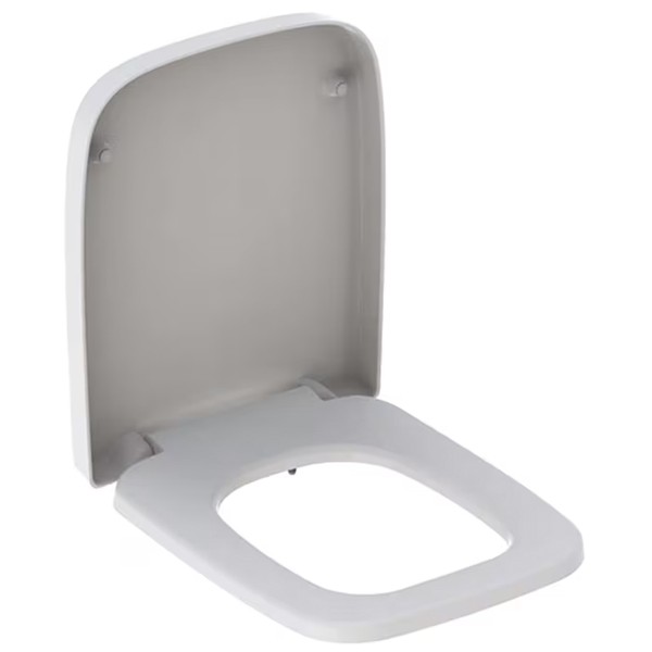 Geberit Renova Plan WC-Sitz, eckiges Design Befestigung von unten