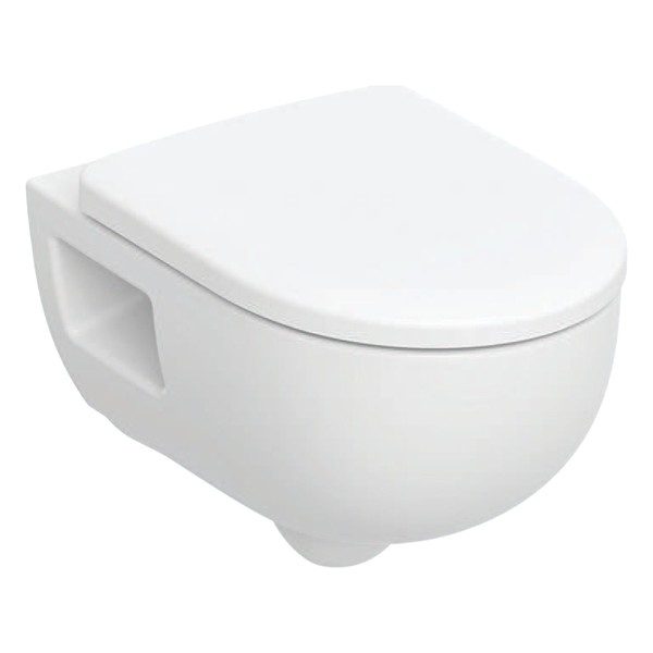 Geberit Renova Wand-WC-Tiefspüler, teilgeschlossen TurboFlush, T:53cm, weiß, KeraTect 503156008