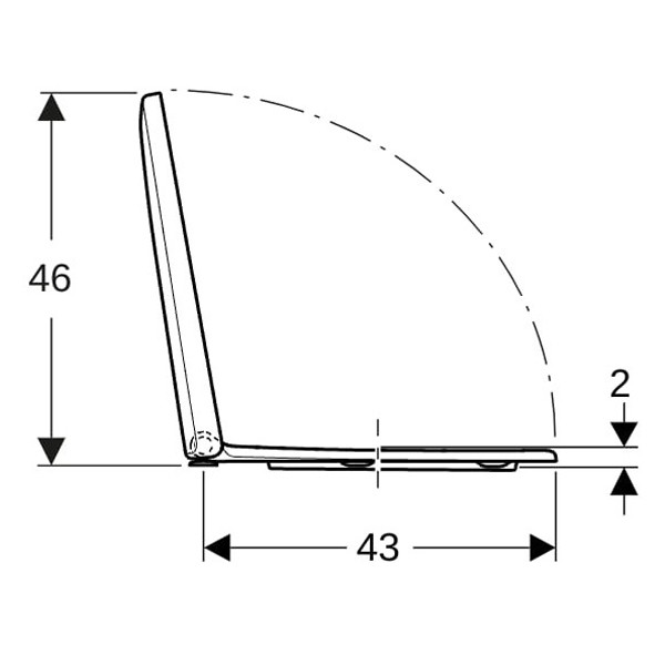 Geberit Renova WC-Sitz mit Deckel, mit Absenkautomatik 573025 weiß (alpin)