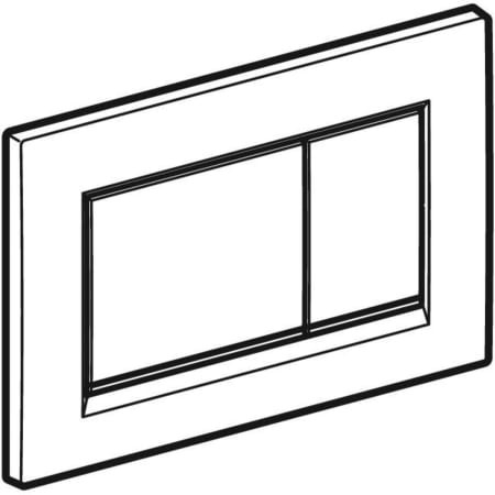 Geberit BetPl. Sigma30, für 2-Mengen-Sp. weiß, weiß matt