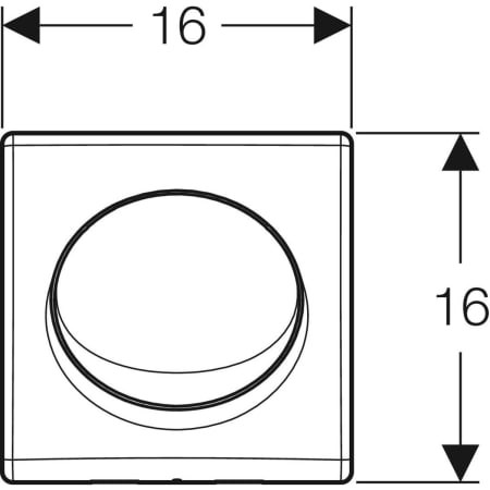 GE UR-Strg. mit pneumatischer Spülausl. BetPl. Kst. mattverchromt