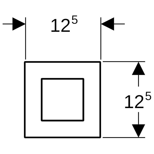 Geberit Typ 40 UR-Strg. mit pneum. Sp-Ausl. Square, rotgold gebü./Etc