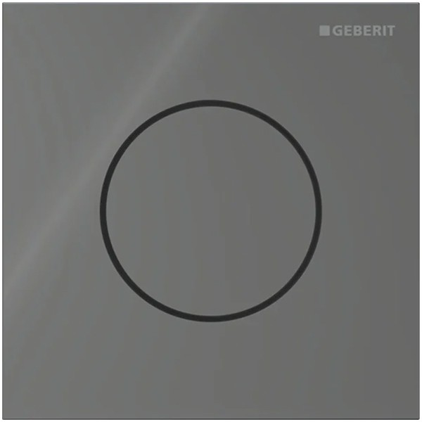 Geberit Typ 40 UR-Strg. mit pneum. Sp-Ausl. Round, Glas, Lava