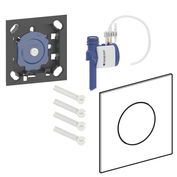 Geberit Typ 40 UR-Strg. mit pneum. Sp-Ausl. Round, messingfarben gebü./Etc