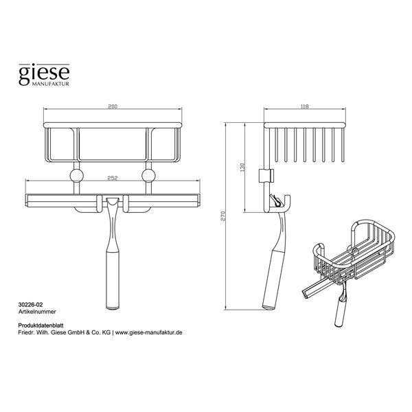 Dusch 1 MC mit Wischer  