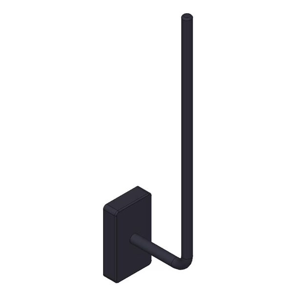 Giese Ersatzpapierhalter für 2 Rollen schwarz matt