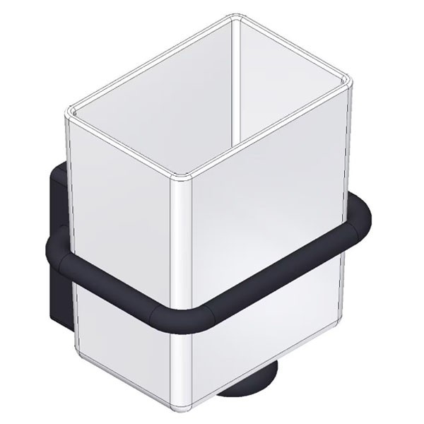 Giese Glashalter schwarz matt