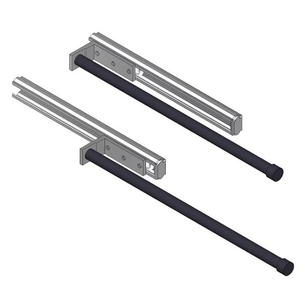 Giese Handtuchhalter einteilig ausziehbar schwarz matt