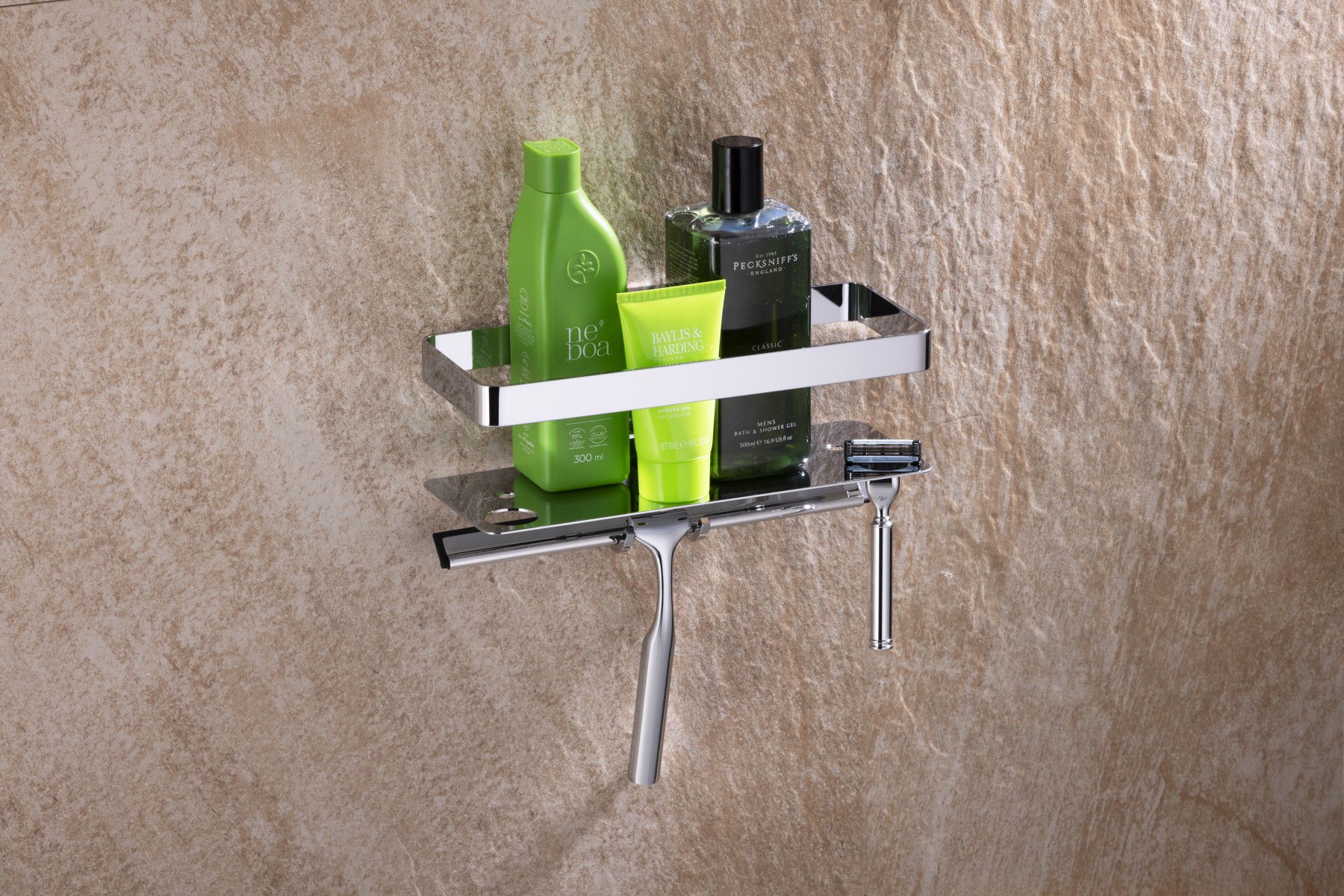 Giese Newport 2 mit Halter für Rasierer und Glasabzieher