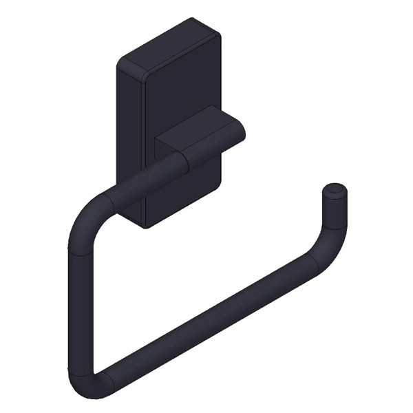 Giese Papierhalter Öffnung rechts schwarz matt