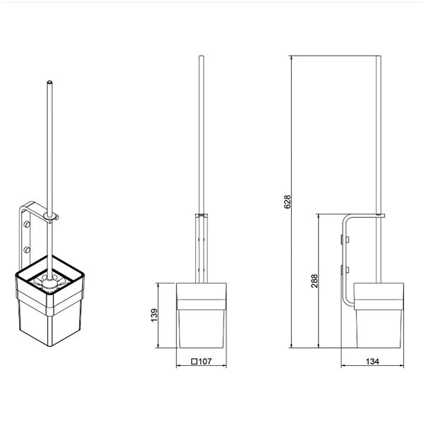 Giese Toilettenbürstengarnitur Wandmodell
