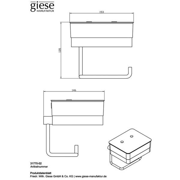 Giese WC-Duo schwarz matt