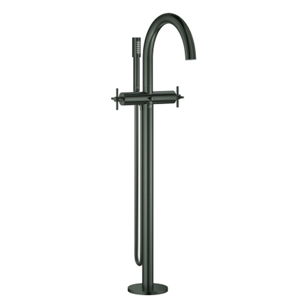 GROHE 2-Griff-Wannenbatt. Atrio 25272 FMS Bodenm. Kreuz-Gr. hard graphite geb.