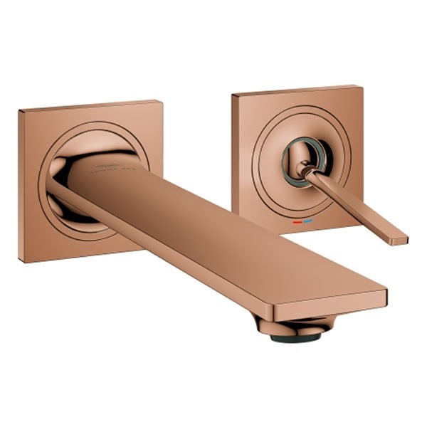 GROHE 2-L-WT-Wandbatterie Allure 19386_2 FMS Ausladung 212mm warm sunset