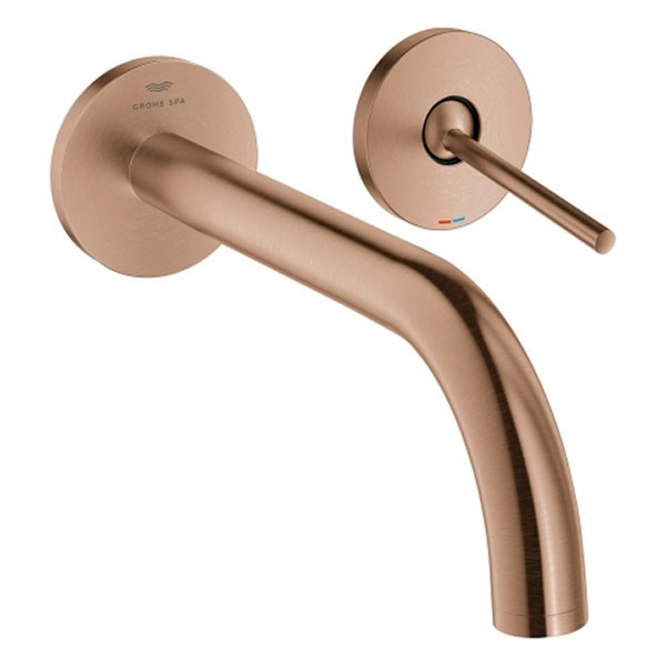 GROHE 2-L-WT-Wandbatterie Atrio 29406 FMS Ausladung 221mm warm sunset geb.