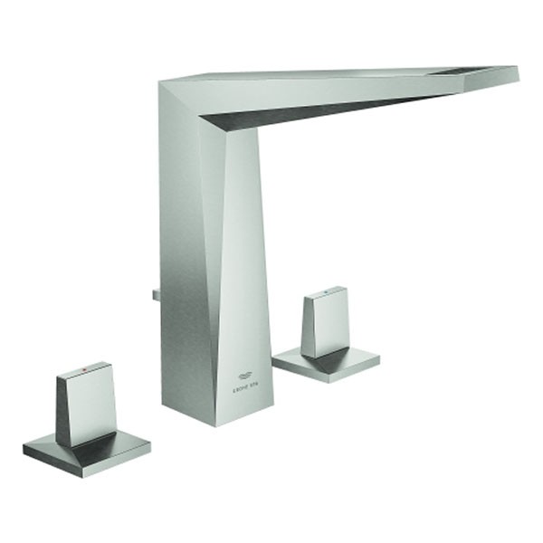 GROHE 3-L-WT-Batterie Allure Brilliant 20627 Zugst.-Ablaufgarnitur supersteel