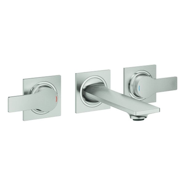 GROHE 3-L-WT-Wandbatterie Allure 20189_2 FMS Ausladung 150mm supersteel